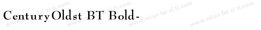 CenturyOldst BT Bold字体转换